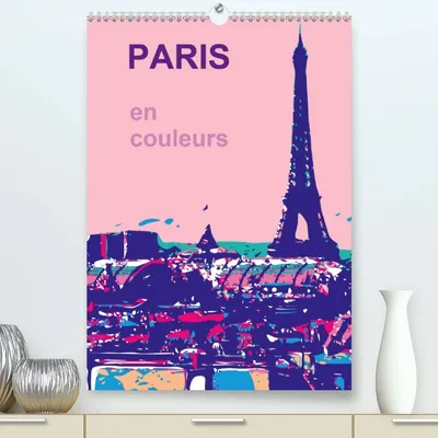 Imagen del producto de Calendario de pared París en colores, 2020