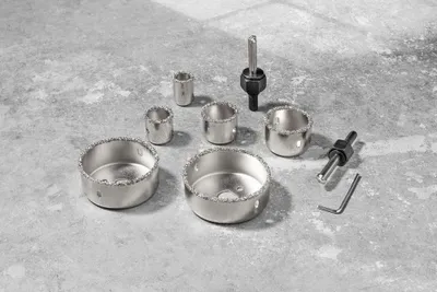 Produktbild von Kraft Werkzeuge Lochsägen mit Karbid-Körnung, 9tlg.