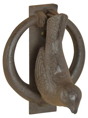 Image de Esschert Design heurtoir de porte oiseau ; LH235 ; 9,0x7,5x11,4 cm