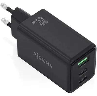 Produktbild von AISENS ASCH-65W3P073-BK, Drinnen, AC, 20 V, Schwarz