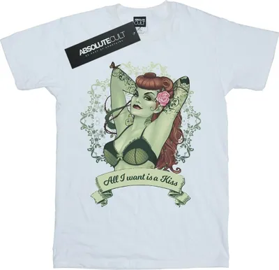 Produktbild von DC Comics - "All I Want Is A Kiss" T-Shirt für Herren BI31492 (XL) (Weiß)