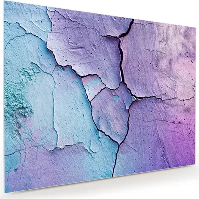 Produktbild von Glasbild 120x90cm in XXL für Wohnzimmer, Schlafzimmer Motiv Rissige Oberfläche