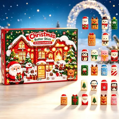 Produktbild von 2026 Squishy Dumpling 24-Tage Weihnachts-Adventskalender Fidget Countdown