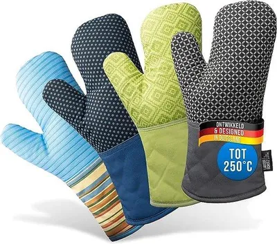 Produktbild von Famanu Ofenhandschuhe mit Silikonbeschichtung - Grau