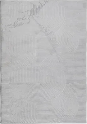 Produktbild von Teppich IZA Kurzflor Skandinavischer Look Grau 160x230 cm