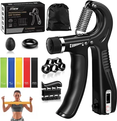 Productafbeelding van Handtrainer set 10-delig, verstelbaar 4.5 tot 59 kg, voor spieropbouw