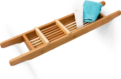 Produktbild von relaxdays Badewannenablage 69 x 14 cm Bambus