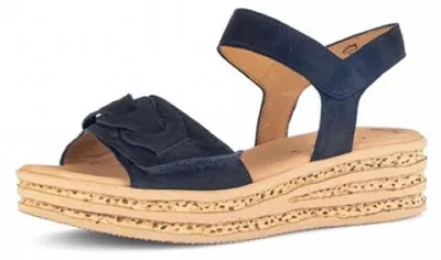 Produktbild von Gabor 64.553 Damen Sandalette - Riemchen Sandalen blau Elegant NEU