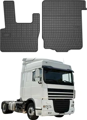 Produktbild von 1997-2025 DAF XF 95 105 Fußmatten Gummi Schwarz 2 tlg