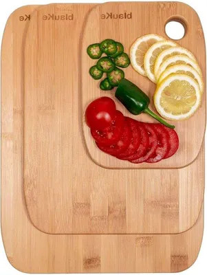 Immagine prodotto di Set di taglieri in bambù - Set di taglieri in legno biologico - 3 misure (piccolo medio grande)