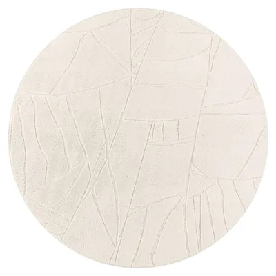 Produktbild von TT Home Wohnzimmer Teppich Schlafzimmer Hochflor Skandinavisches Design Unifarben Geometrisch Boho Style Modern Waschbar Größe 120 cm Rund