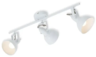 Produktbild von Deckenleuchte Retro 3xE14 3 dreh-& schwenkbaren Spots 40W Metall Weiß Briloner