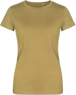 Immagine prodotto di X.O by Promodoro 1505 | Maglietta girocollo da donna, cotone pettinato - Colore: Olive - Taglia: L
