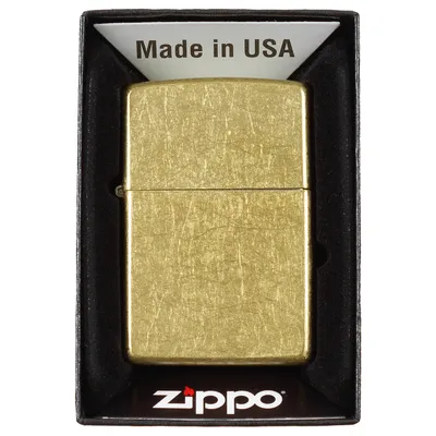 Produktbild von Feuerzeug, Zippo, Street Brass, unbefüllt