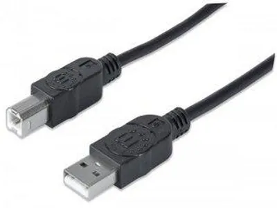Produktbild von Manhattan USB 2.0 A-B 5m Druckerkabel Schwarz
