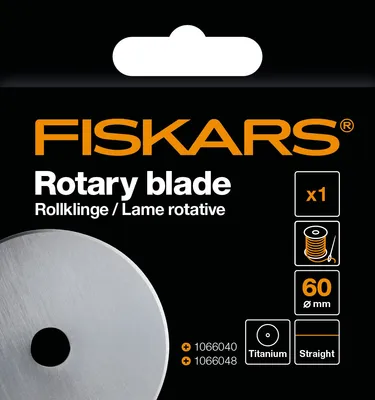Image de Fiskars Titanium lame roulante 60mm coupe droite