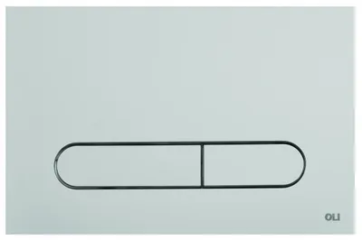 Produktbild von Spülknopf Für Koło Slim - 230 × 150 × 6,5 Mm - Chrom Glänzend - Doppeltes Spülen - Ersatzteil 94183002