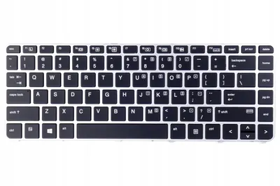 Zdjęcie produktu dla Klawiatura do laptopa Tradebit do modeli HP 840 G3, G4, 745 (układ amerykański QWERTY) z podświetleniem