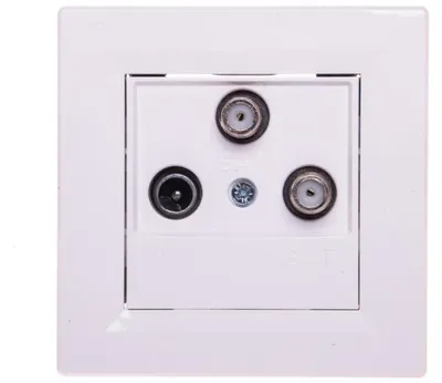 Immagine prodotto di TV-SAT-SAT(1dB) con cornice, bianco Schneider Asfora EPH3600121/SCH