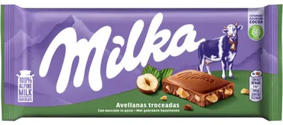 Produktbild von Milka Schokolade Reep Gebroken Noot 90g – Feine Milchschokolade mit Nussstücken