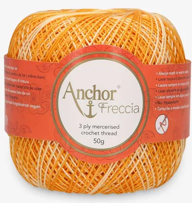 Image de Anchor Freccia Multicolour 12 | Fil fin à crocheter 100 % coton pour dentelle (couleur 09429)