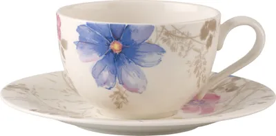 Produktbild von Villeroy & Boch Mariefleur Gris Basic, Set, Mehrfarbig, Porzellan, Universal, 1 Stück(e), 530 g