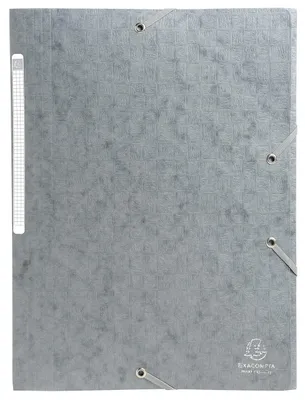 Immagine prodotto di Exacompta 55756E, confezione da 10, raccoglitori a scatto in cartone Colorspan, formato DIN A4, con 2 elastici e 3 linguette, etichetta per la marcatura, colore verde. Raccoglitore per documenti