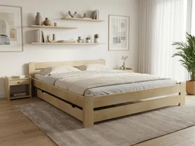 Obrázok produktu pre Posteľ Laura 180x200 cm, borovica Matrac: Matrac Sommera 18 cm, Rošt: S latkovým roštom