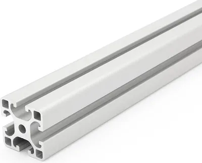 Produktbild von Länge 1310mm - Aluminiumprofil 40x40L I-Typ L. Nut 8 (leicht), silber eloxiert - Aluminium Profil 40x40  Alu Profile 40 x 40 I Montage- Systemprofil