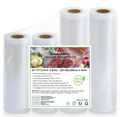 Zdjęcie produktu dla Folia do pakowania próżniowego, rolki folii do pakowania próżniowego, worki do pakowania próżniowego, folia próżniowa