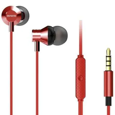 Obrázek produktu pro Aiwa ESTM-50RD, Kabel, Hudba, 20 - 20000 Hz, 13 g, Sluchátka s mikrofonem