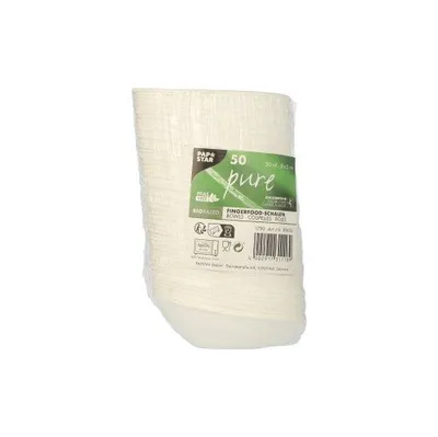 Produktbild von Fingerfood - Schalen, Zuckerrohr "pure" 20 ml 8 cm x 5 cm weiss "Egg"