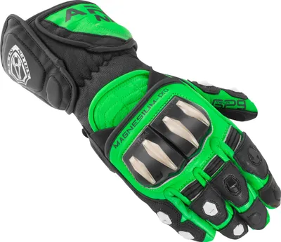 Produktbild von Arlen Ness Sugello Motorradhandschuhe, grün/schwarz, XS