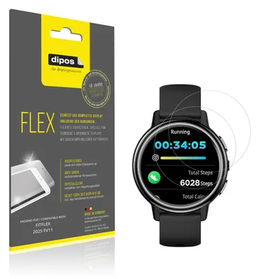 Image de 2x Film de protection d'écran pour FITFLEX 2025 FV11, recouvre 100% de l'écran, dipos Flex