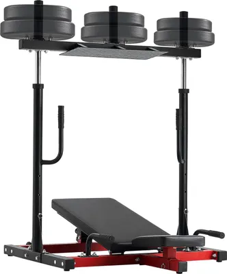 Produktbild von VEVOR Vertikale Beinpresse, spezielles Heim-Fitnessgerät für den Unterkörper, Trainingsgerät Kohlenstoffstahl, verstellbares Beinkrafttraining für hochintensives Drücken 249,48 kg belastbar