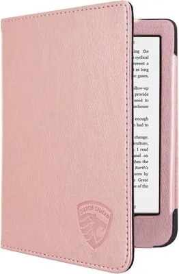 Image de Dutch Shield - Luxe Case Housse pour Kobo Clara 2E Ebook - Housse à rabat Ereader Housse de protection Cover Rose