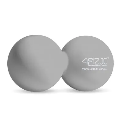 Produktbild von 4FIZJO Doppelter Massageball DOUBLE BALL, für Nacken-, Rücken-, Muskelentspannung, grau