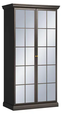 Produktbild von Schrank Toja mit 2 Türen, Anthrazitfarbenes Holzoptik, 200cm