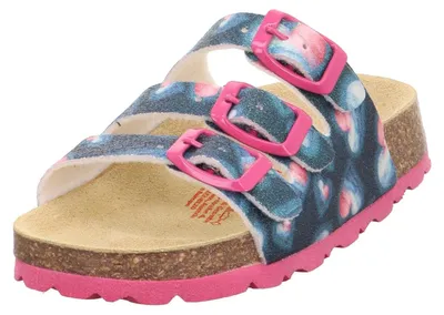 Produktbild von Superfit Mädchen Fussbettpantoffel Hausschuhe 1-800113 Sandale, Gelb Mehrfarbig