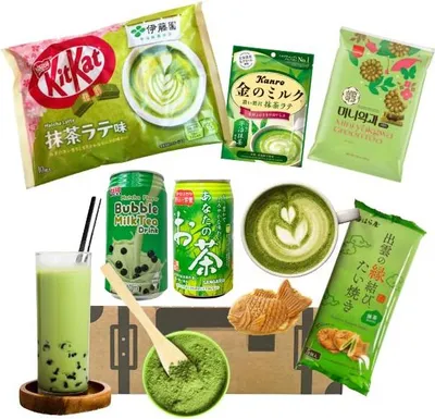 Produktbild von Matcha Box - Probierbox mit Matcha-Snacks