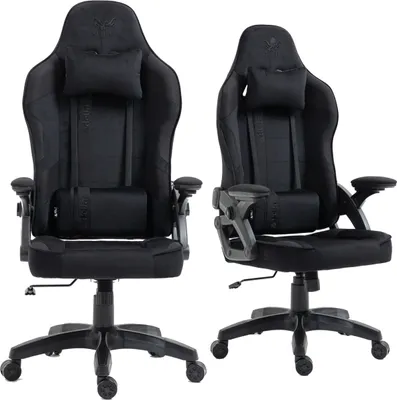 Obrázok produktu pre Kraken Chairs Jupiter Ergonomická kancelárska stolička, kancelárska stolička, otočná stolička, látka, herná stolička, do 130 kg, čierna