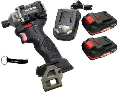 Produktbild von HEADNMORE® Bundle - PARKSIDE PERFORMANCE® 20V - 1/4" Akku Drehschlagschrauber PDSSAP 20 + HEADNMORE® Schlüsselanhänger (inkl. 2x2Ah Akku)