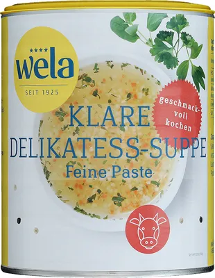 Produktbild von Klare Delikateß-Suppe Classic - wela 1/1 Dose