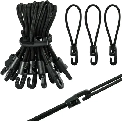 Produktbild von Gummispanner mit Haken, 20 Stück, 10 cm lange Expander für Planen und Zelte