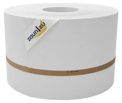 Produktbild von Sichtschutzstreifen zaun|zu PREMIUM 50m Rolle PP Zaunblende für Doppelstabzaun Weiß, 50m