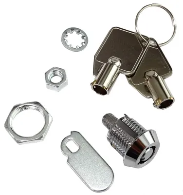Produktbild von Bügelzahlschloss für Möbel mit Schlüsseln - Durchmesser 12 mm