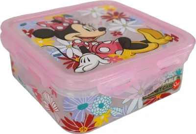 Produktbild von Kinder Brotdose quadratisch Minnie Mouse 13 x 13 cm