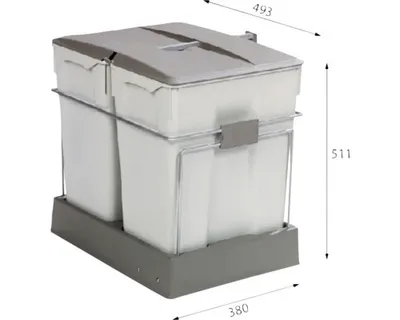 Image de Poubelle ALVEUS Albio RP 551/Albio 40 gris