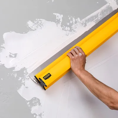 Image de HARDY WORKING TOOLS : Spatule pour plâtre, 100 cm - Spatule pour surfaces, en acier inoxydable