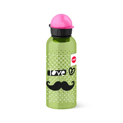 Produktbild von EMSA TEENS TRITAN Trinkflaschen, Tägliche Nutzung, 600 ml, Klappdeckel, Tritan, Schwarz, Grün, Pink, Kind